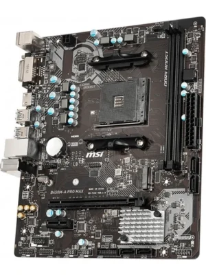 MSI B450M-A PRO MAX AM4 DDR4 3466(OC) DVI HDMI M.2 USB3.2 mATX Anakart